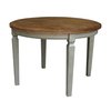 International Concepts Round Dining Table, 44 in W X 44 in L X 30 in H, Wood, Hickory/Stone T41-144R-30